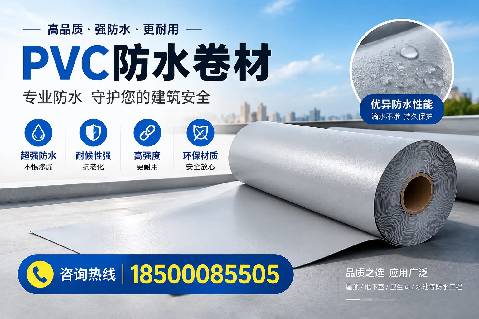 儋州地区pvc防水卷材的市场现状与发展趋势